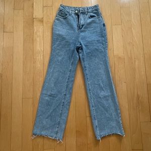 Princess Polly high waisted straight leg jeans
